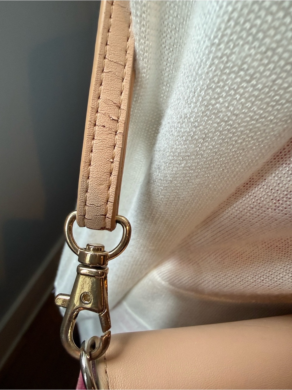 Spartina 449 Blush Pink Floral Linen/canvas fabric Crossbody - Picture 12 of 16